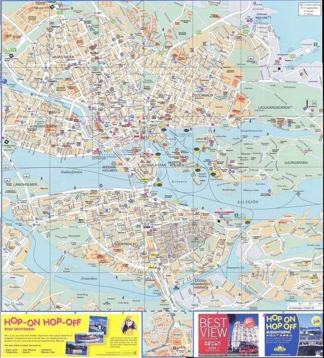 Stockholm city map