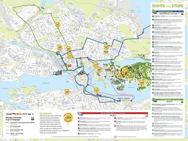 Stockholm walking tours map