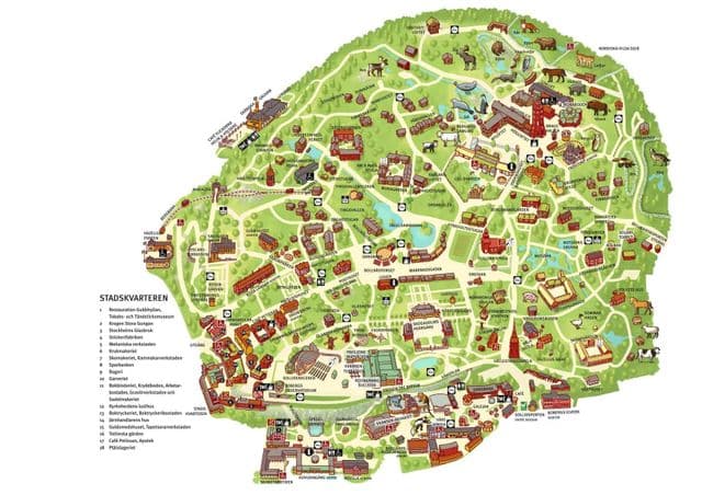 Stockholm zoo park map